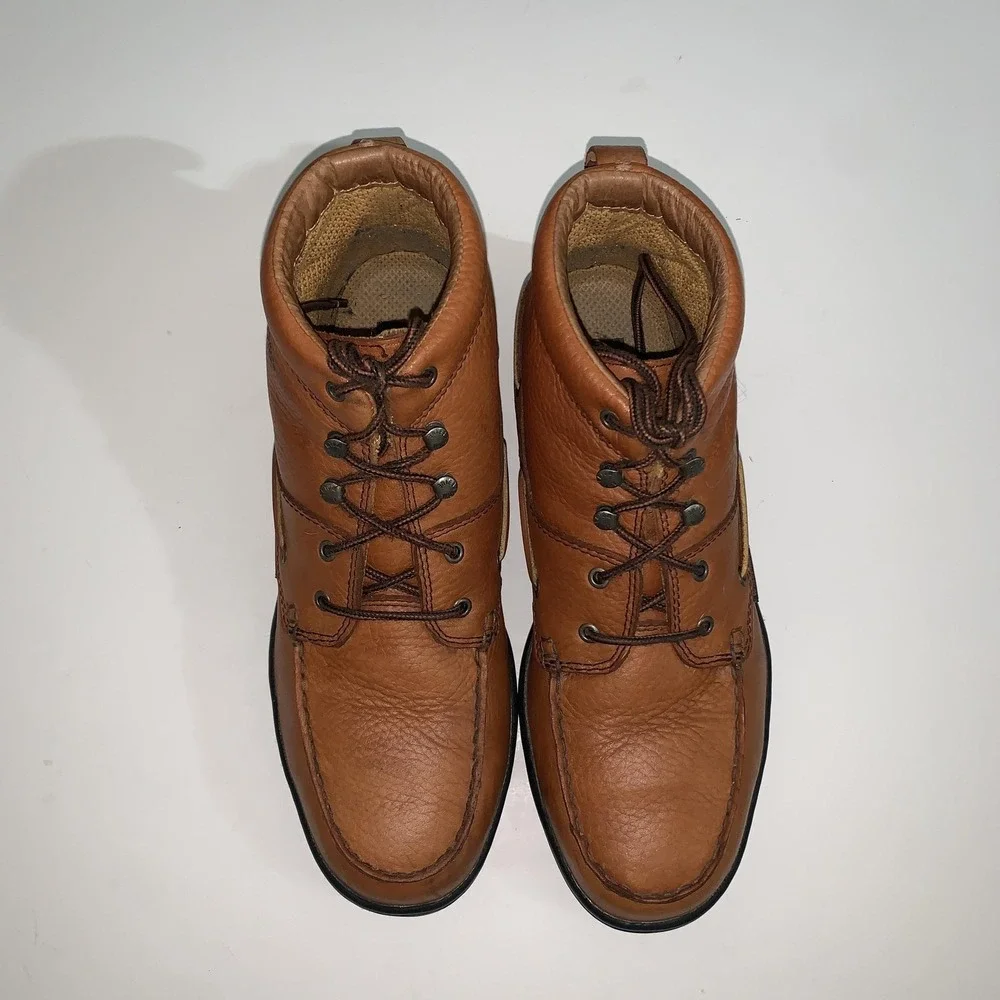 Wolverine Boots Mens 11.5 Brown Leather Chukka Ankle Work Steel Moc Toe W08404